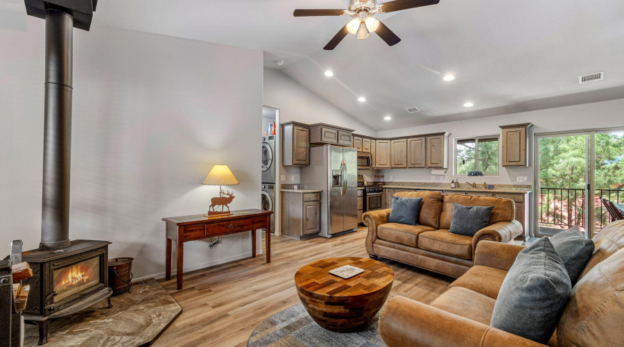Woodstove in Living Room