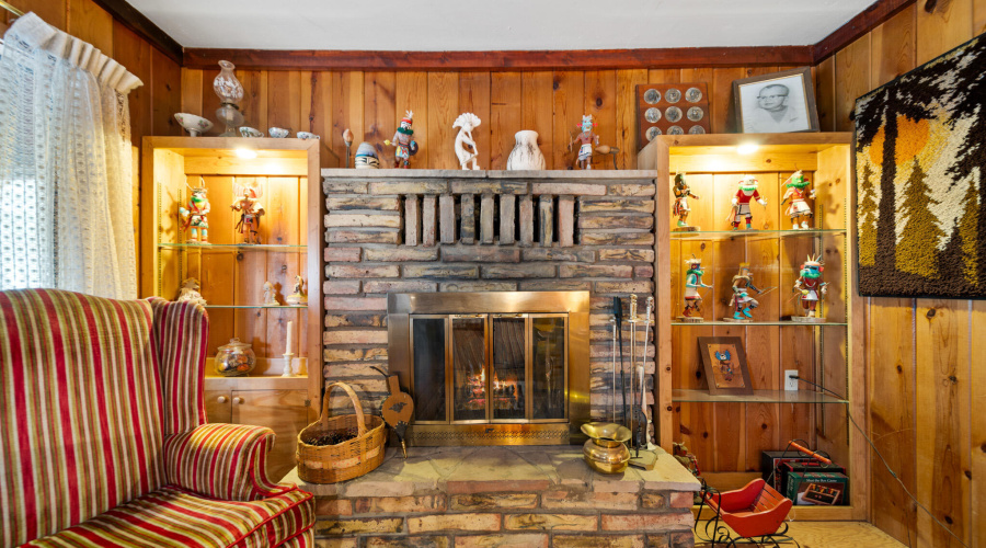 Cabin Fireplace