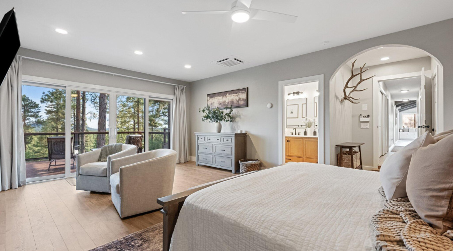 Primary Bedroom with beautiful archways