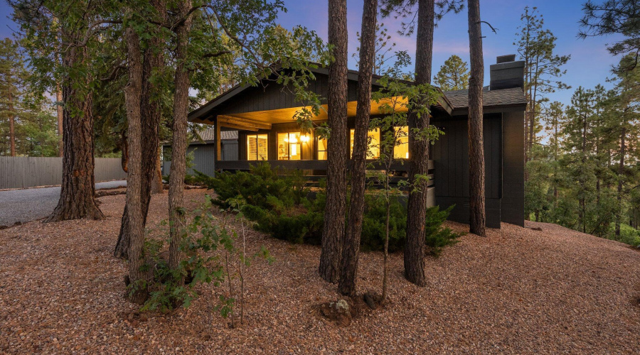 Twilight Front Porch