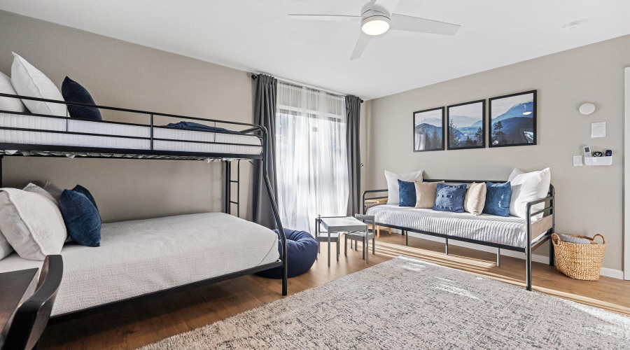 Bedroom 1 with Private Exit to Deck