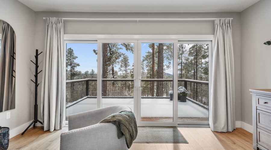 Primary Bedroom in the Winter