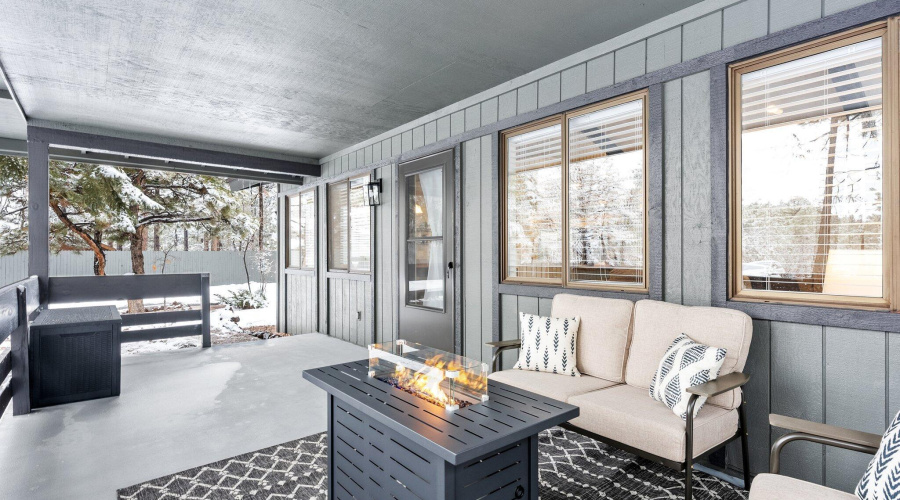 Covered Porch and Front Door