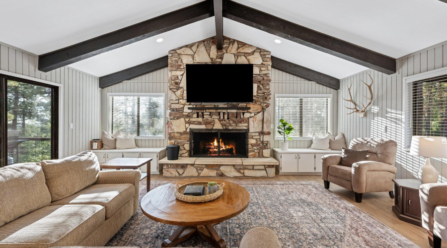 Great Room with HUGE Fireplace