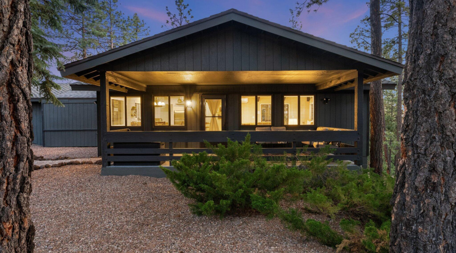 Twilight Front of Home