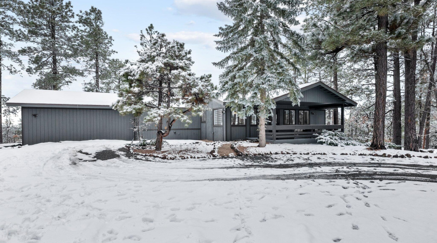 Front of Home in Winter