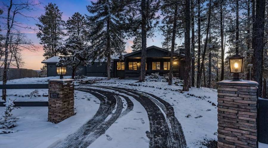 Front Drive Entry in Winter