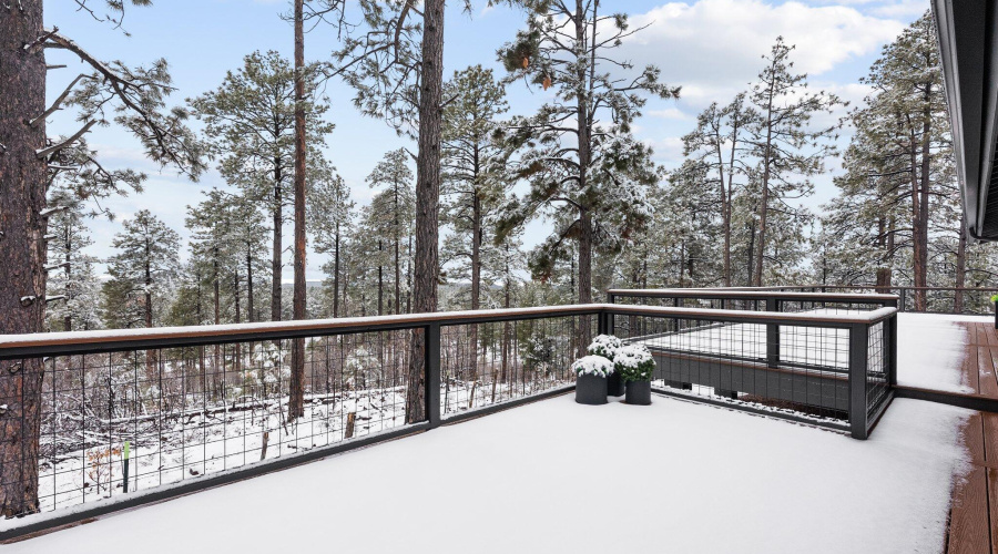 Winter Time on the Private Deck