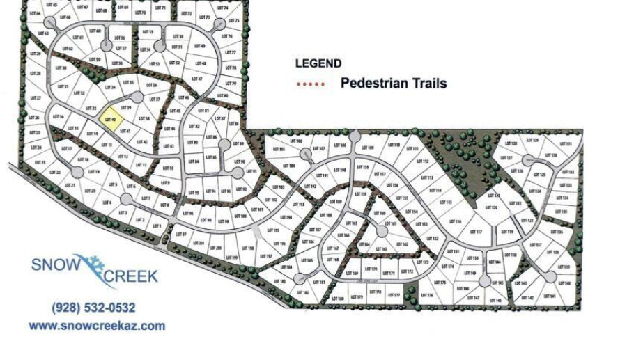 Snow Creek Map Lot 40