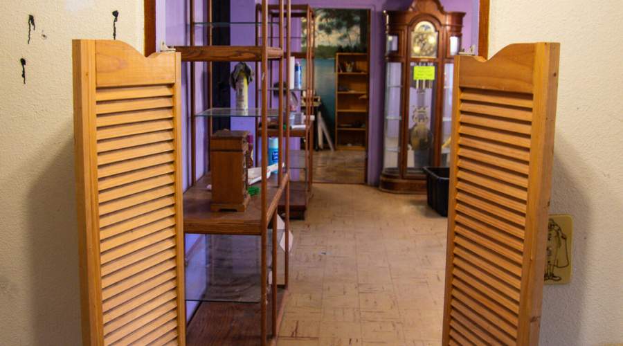 Doorway fr Wood Frame Addition to Adobe