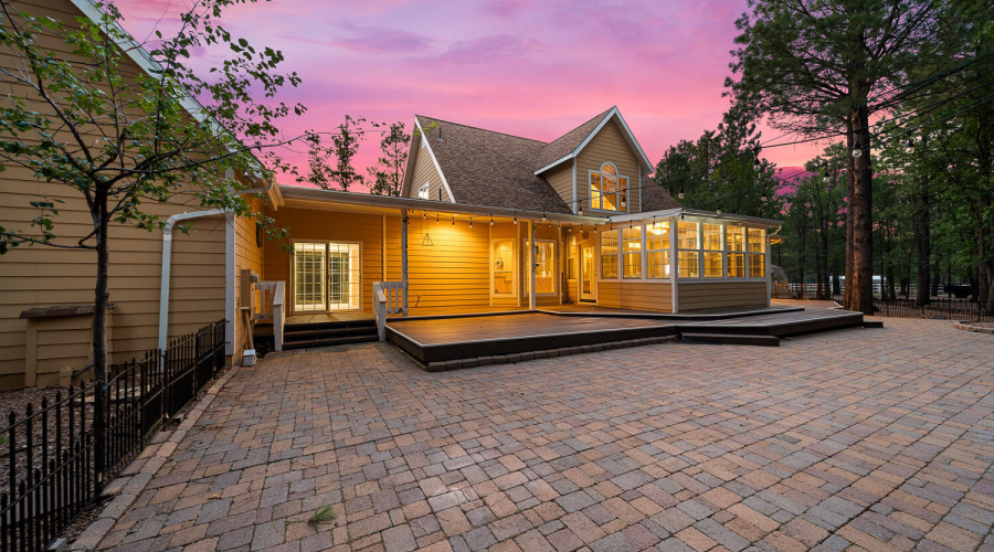 H back view twiight & sunset