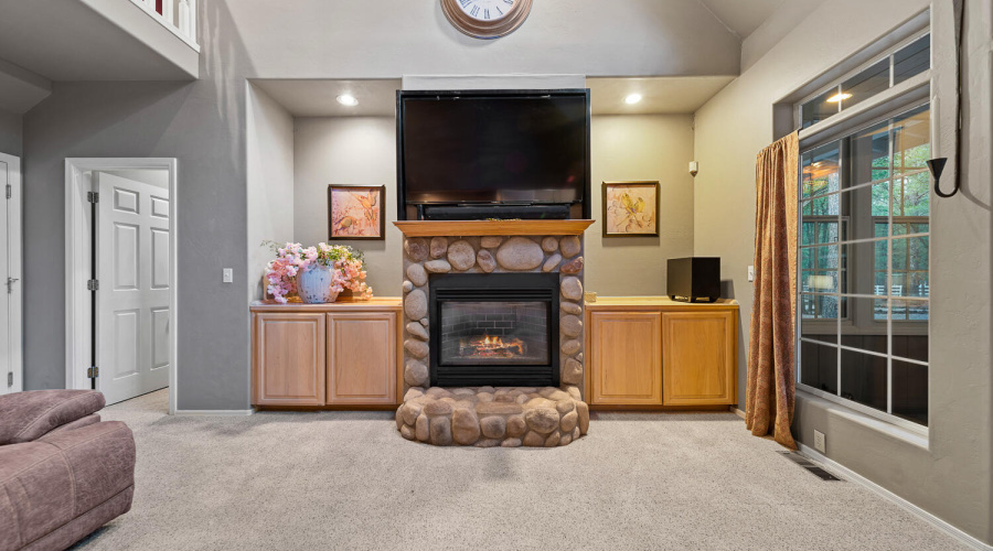 H living room fireplace