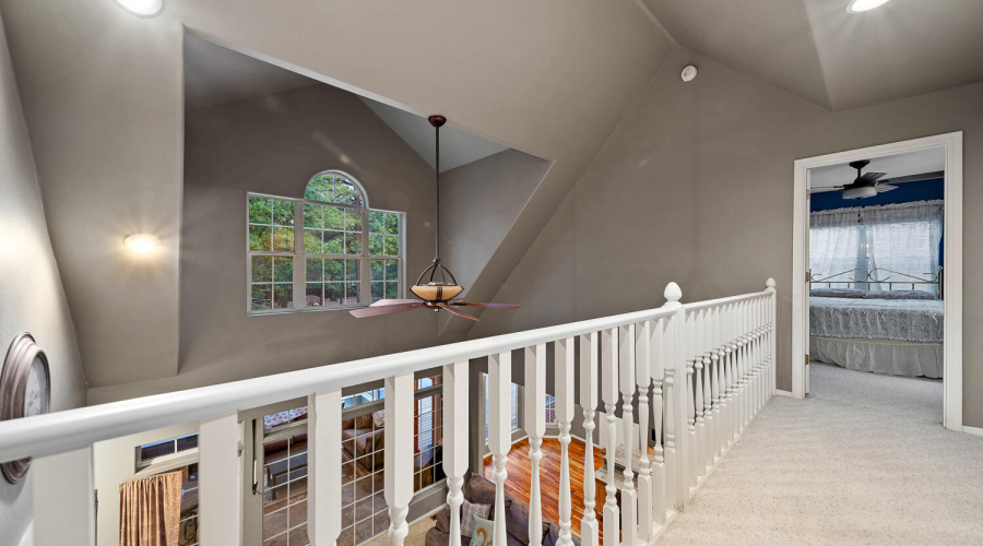 H view from 2nd level to downstairs