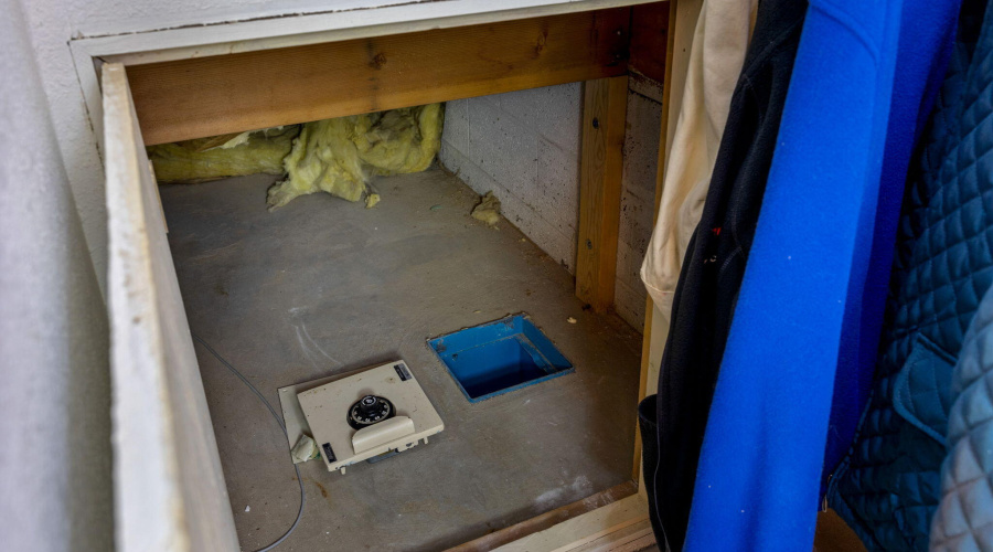 Built in Safe in secret hiding space