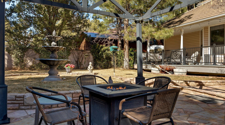 Hardscaped Area for Firepit or Seating