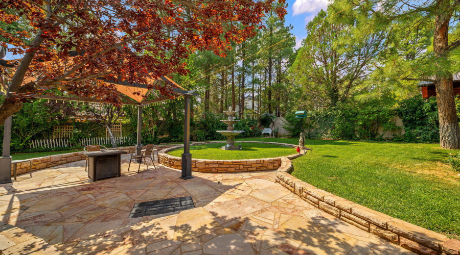 Custom Hardscape in Backyard