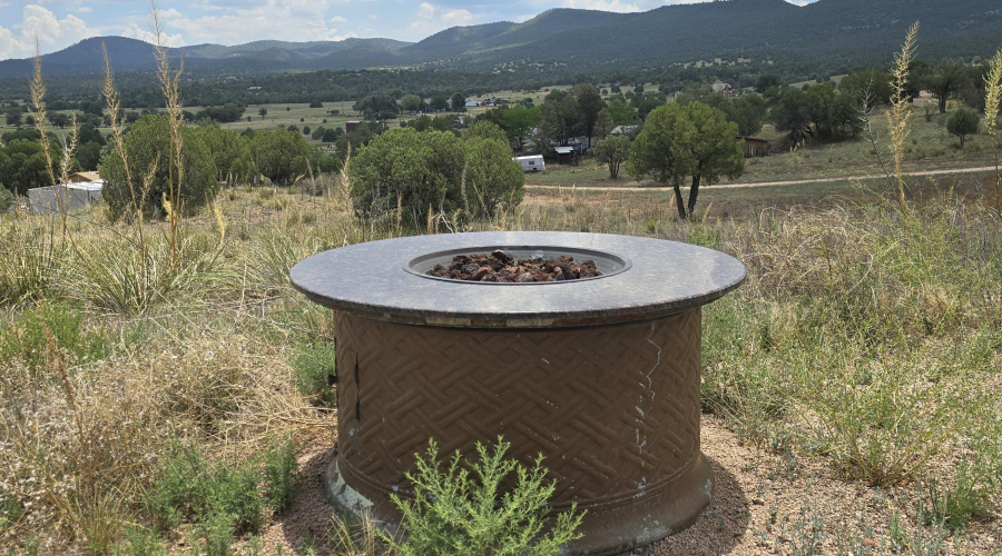 View to S with portable Fire Pit