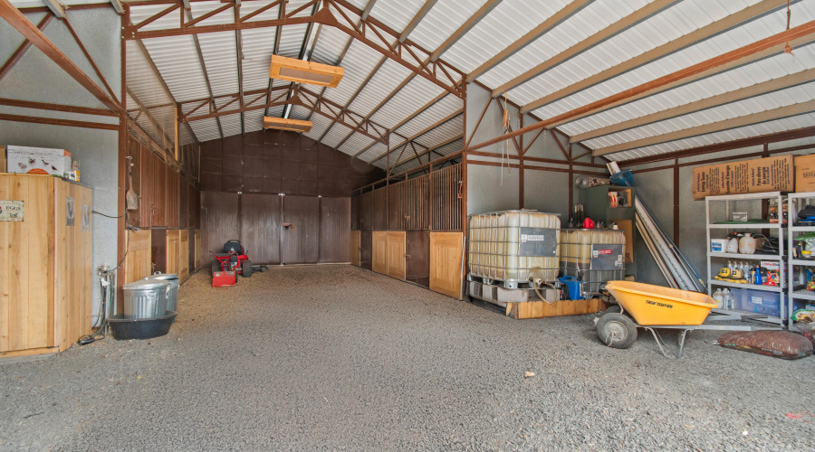 Inside of Barn