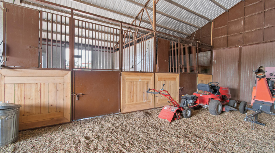Inside of Barn