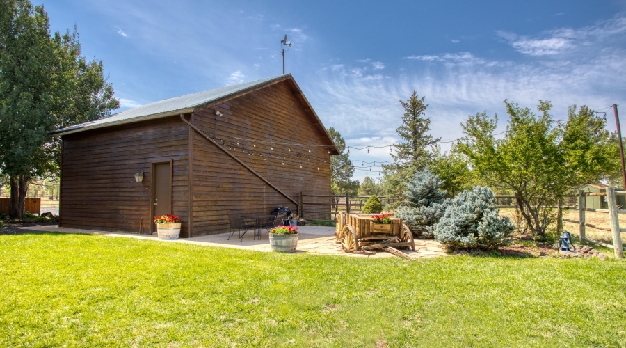 Back of Garage and Patio