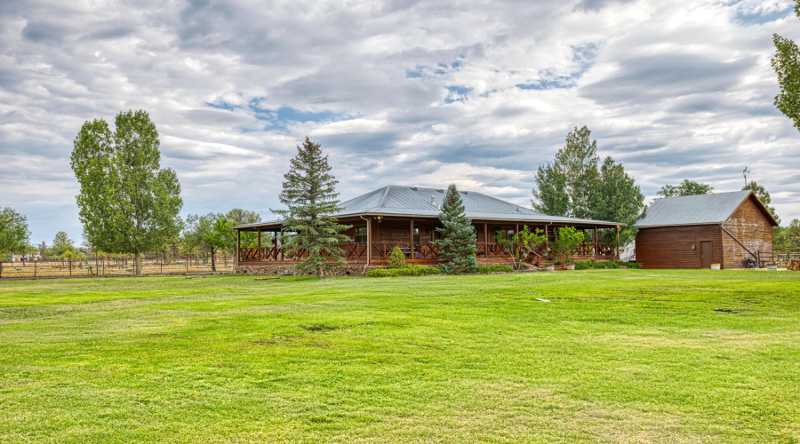Back View of the House and Garage