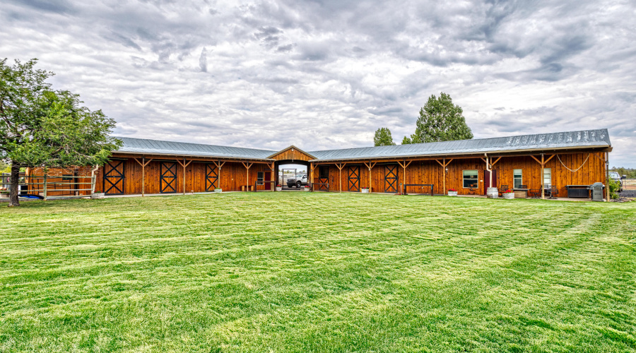 View of the Stables and Guest Quarters