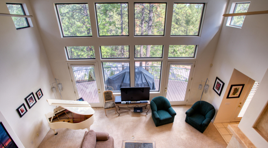 View of the Living Area from the Loft