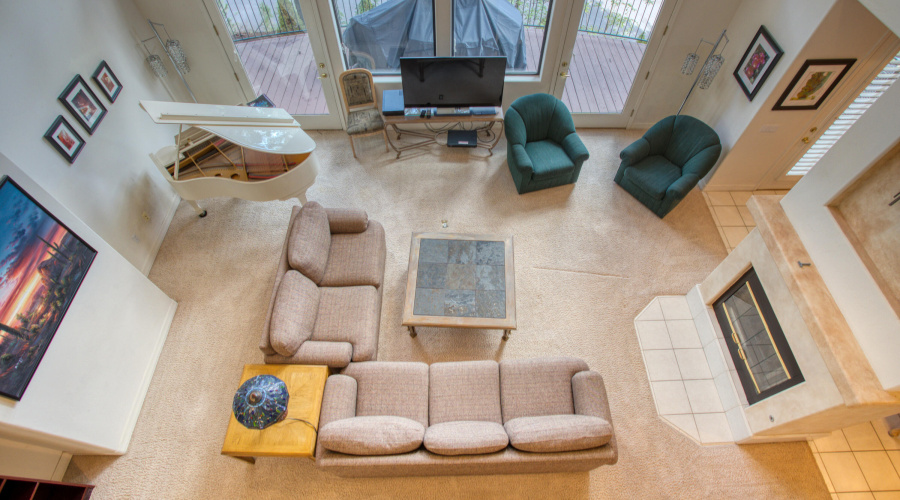 View of the Living Area from the Loft