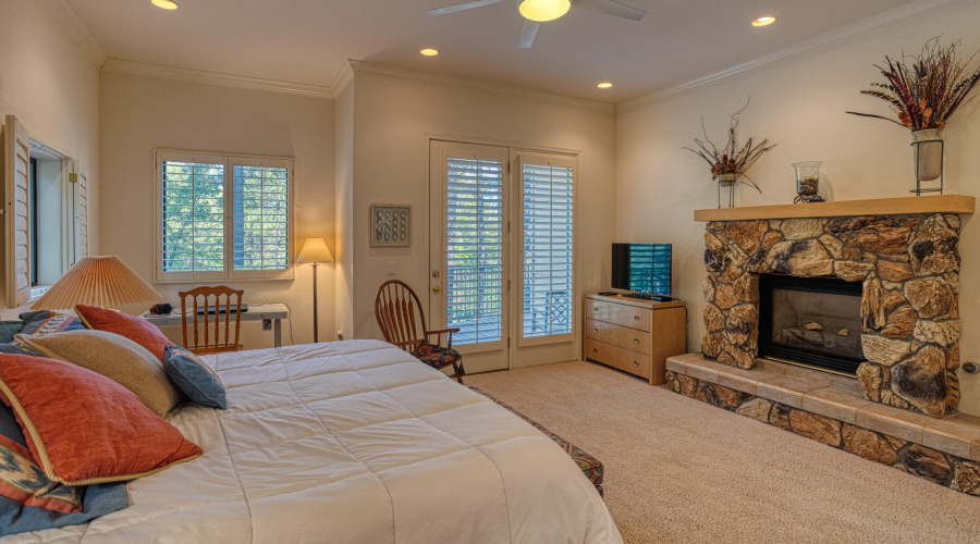 Master Bedroom and Gas Fireplace