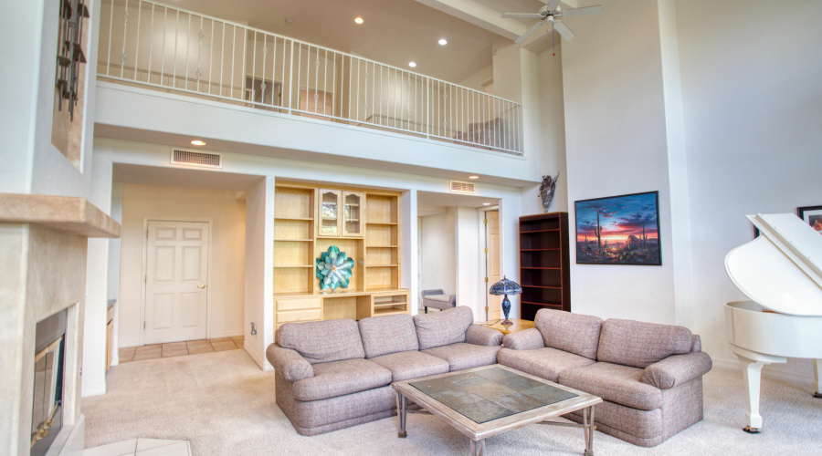 Living Area with View to the Loft