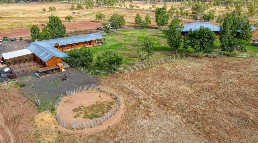 Aerial of the Back of the Stables