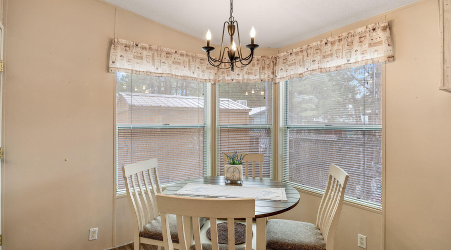 Kitchen dining with views