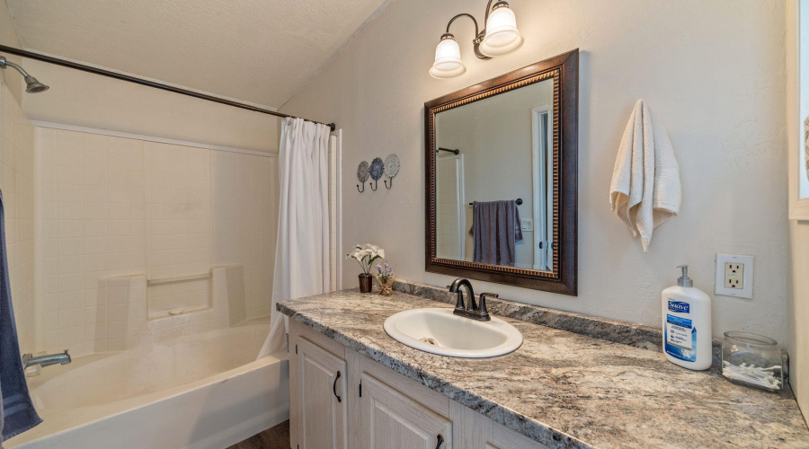 Primary bath with tub