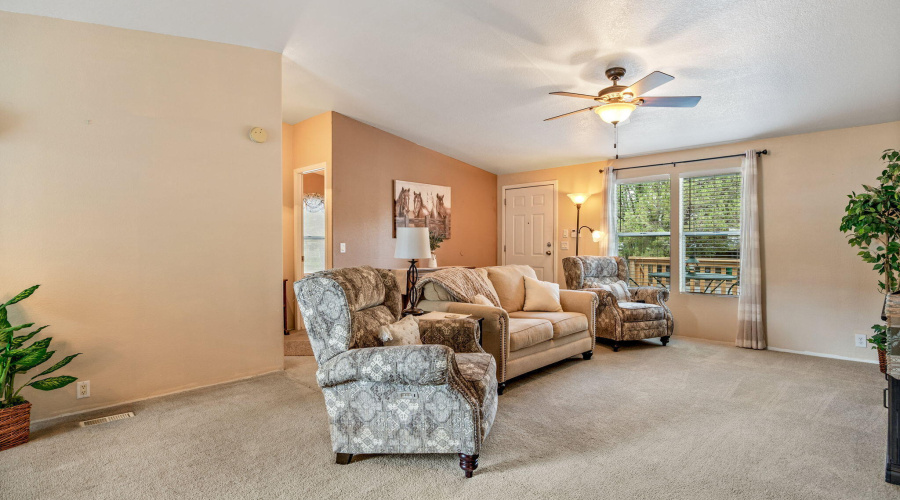 Living room facing front window