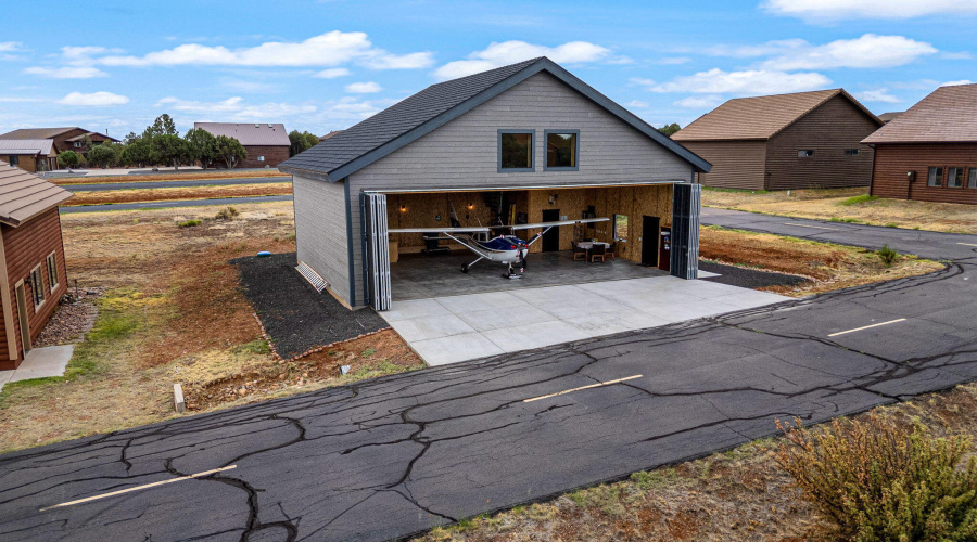 FRONT OF HANGAR