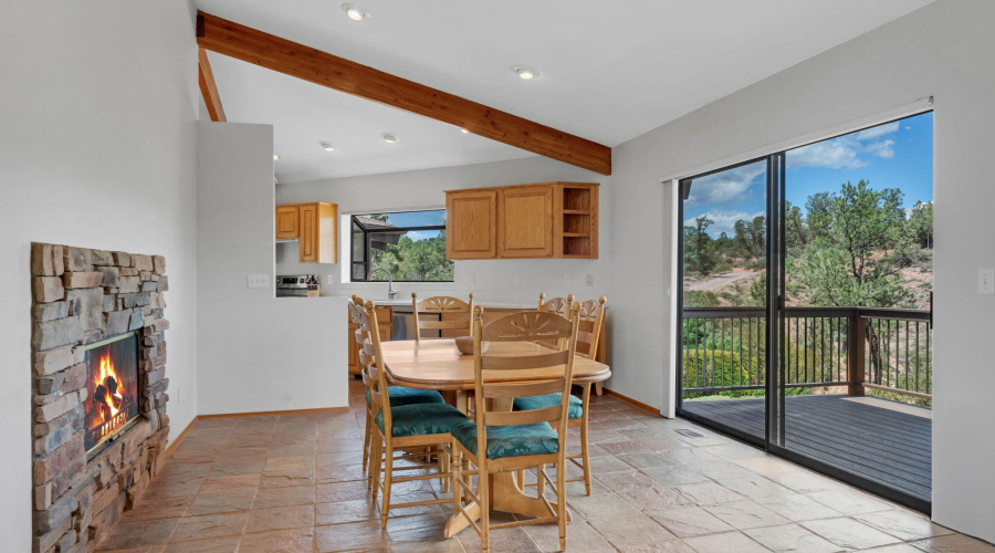 Dining Room with Deck Access