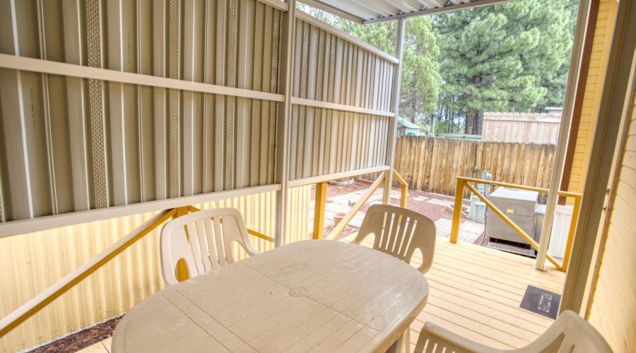 Covered Back Deck