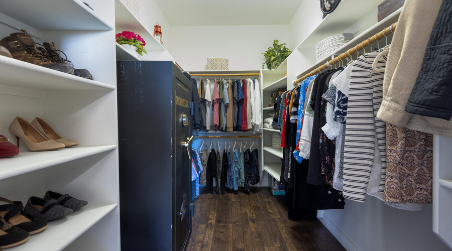 Master walk-in closet