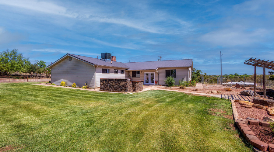 yard/house facing north