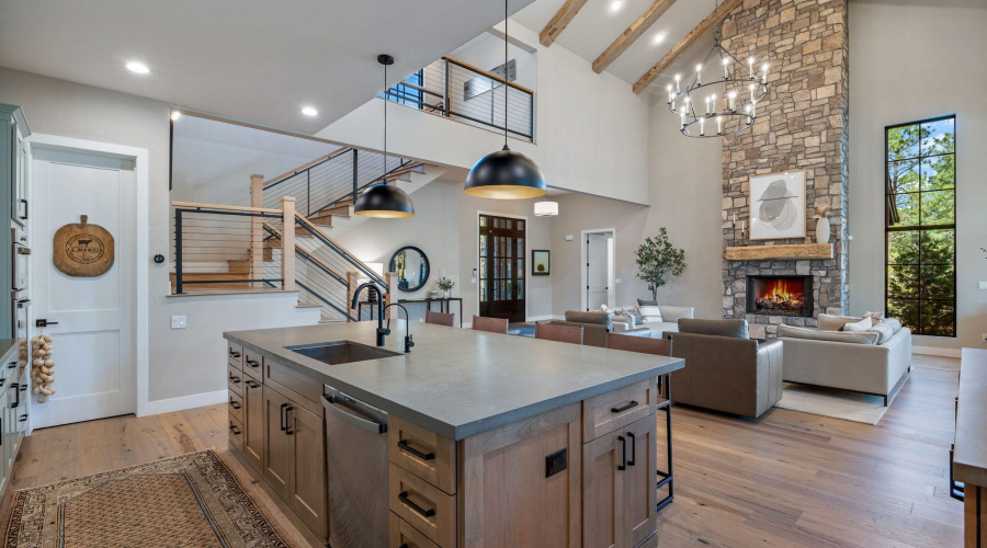 Kitchen toward living room