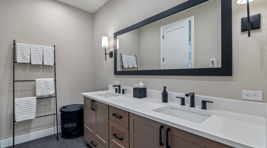 Upstairs bath vanities