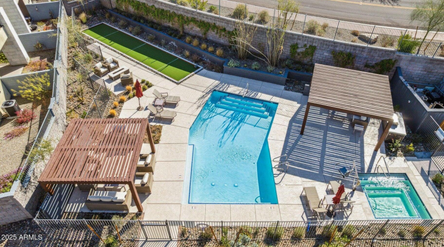 Aerial Pool Area