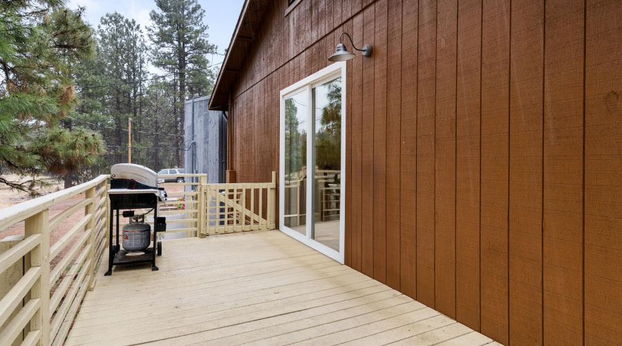 Back Deck With Access to Kitchen/Dining