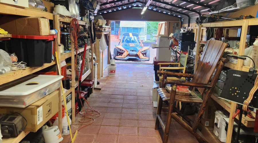 So much room for storage & hobbies!