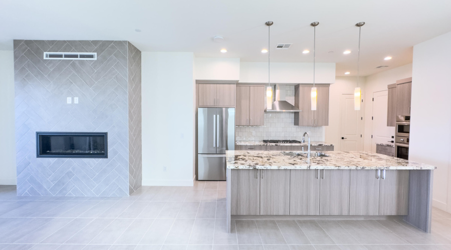 Kitchen & Living Room