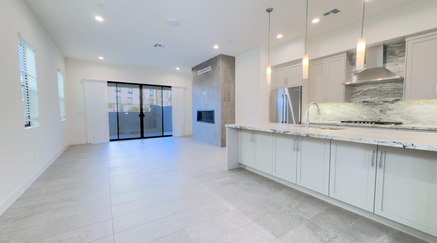 Kitchen & Living Room