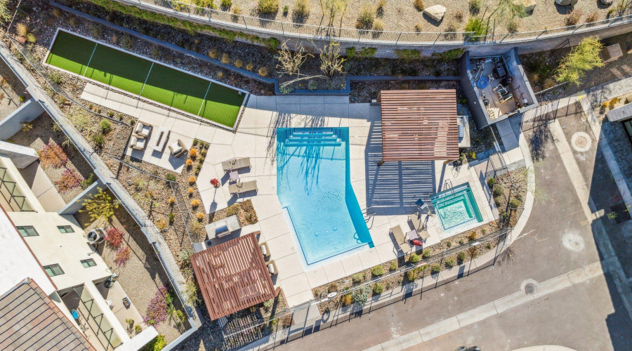 Aerial Community Pool/Ramadas/Bocce Ball