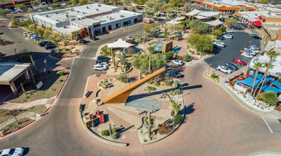 Aerial Downtown Carefree