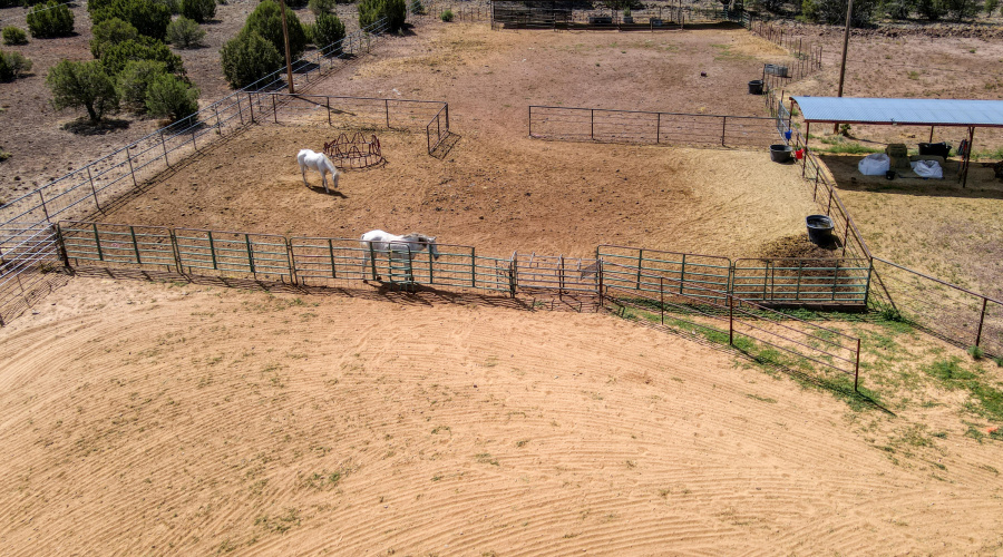 Aerial View of Corrals