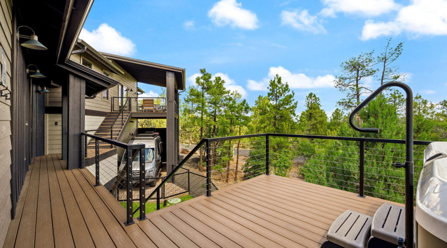 Hot Tub deck toward Guest House